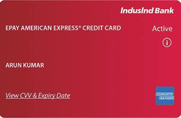 IndusInd Bank ePay American Express Credit Card