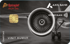 SpiceJet Axis Bank Voyage Black Credit Card